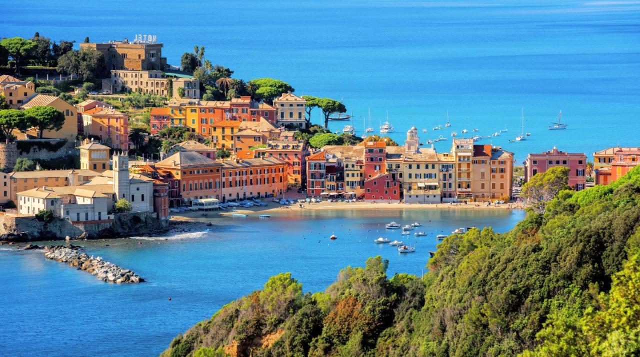 069 - Casa Tramonto, In Centro, 450Metri Da Mare Spiaggia Sestri Levante Bagian luar foto